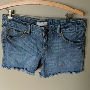 Free people denim shorts
